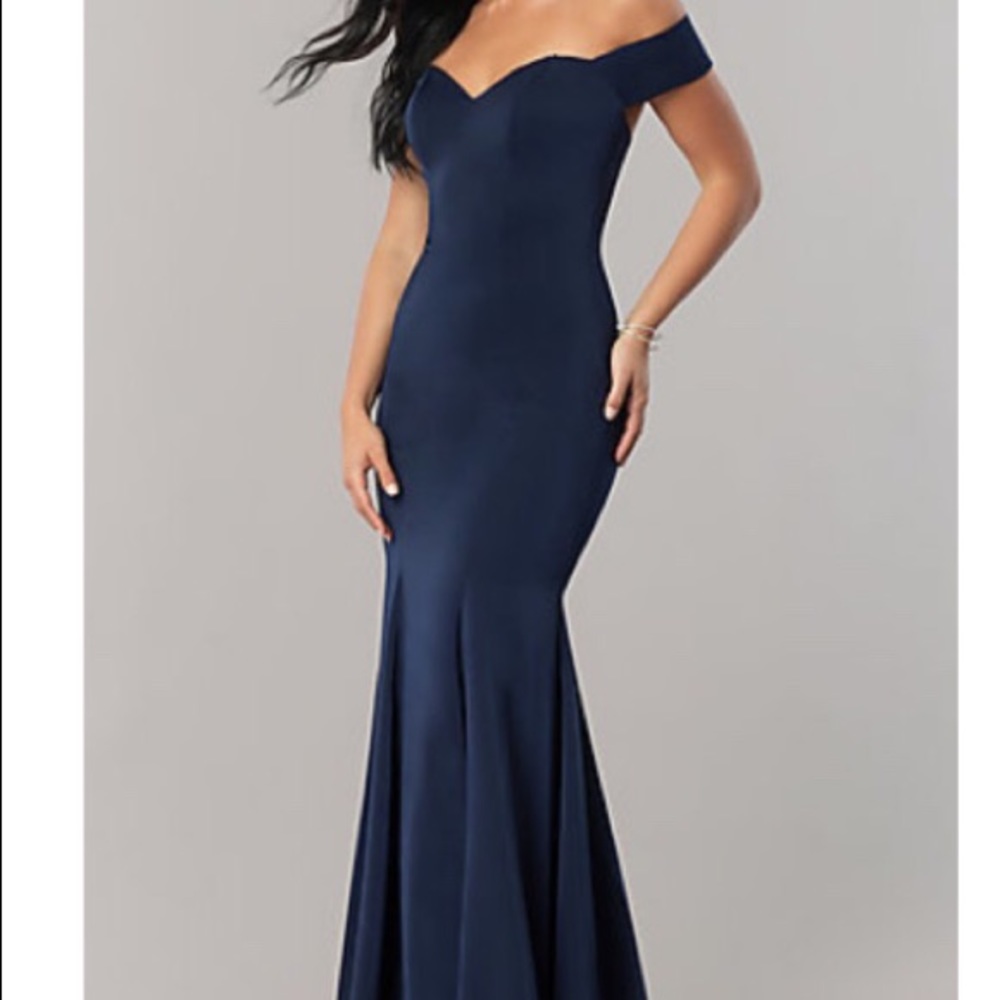 Off the shoulder formal dress